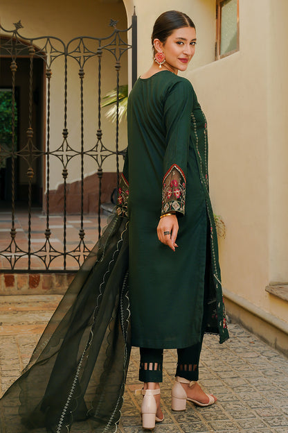 Dark Green Dupatta