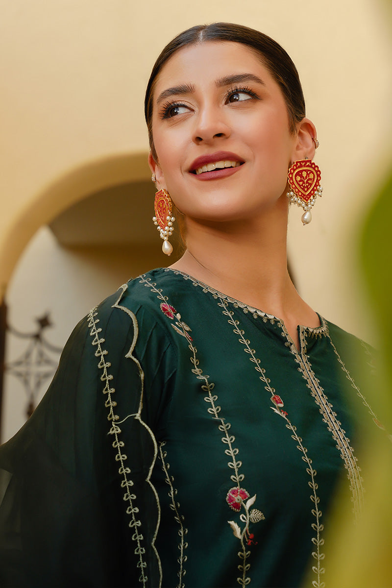 Dark Green Dupatta