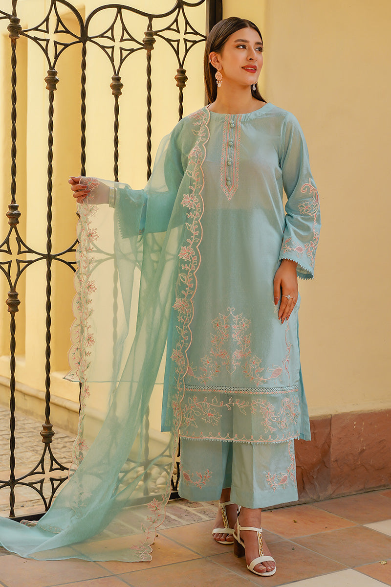 Ice Blue Dupatta